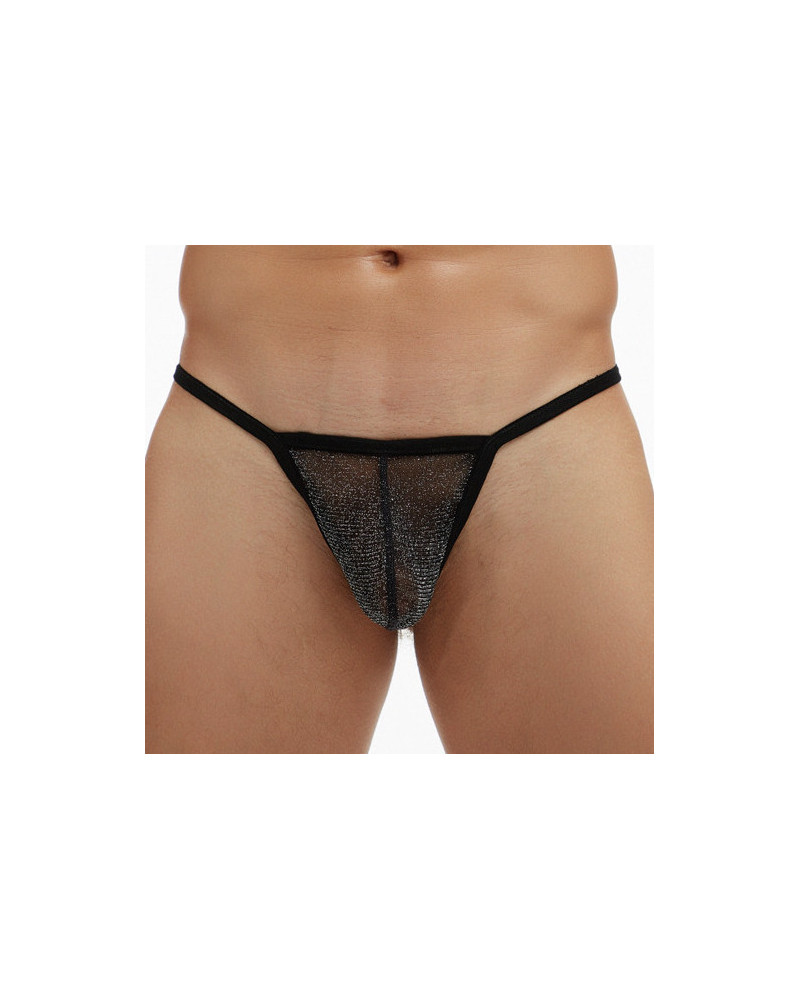 String Visibly Noir pailleté 