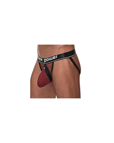 Jockstrap Résille Ring & Jock Bordeaux 