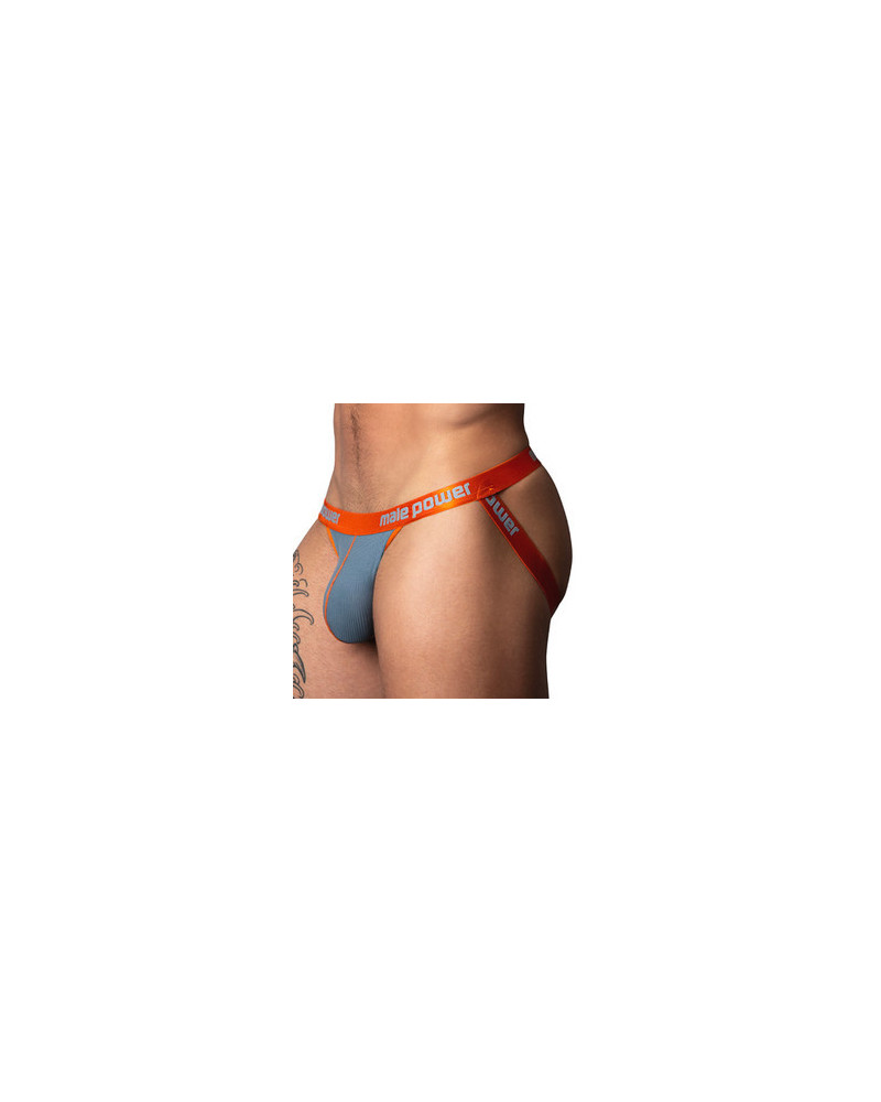 Jockstrap Rib Ring & Jock Gris-Orange 