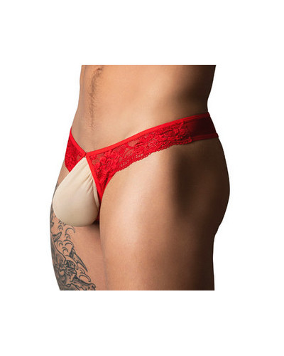 String dentelle Ring & Short Rouge 