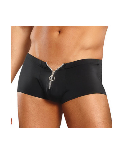 Boxer court avec Zip Ring & Short Noir 