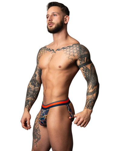 Jockstrap Soo Cumfy Bleu marine-Rouge 