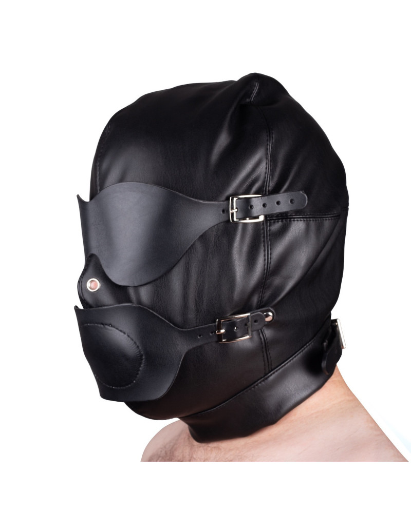 Cagoule SM avec baillon et masque 
