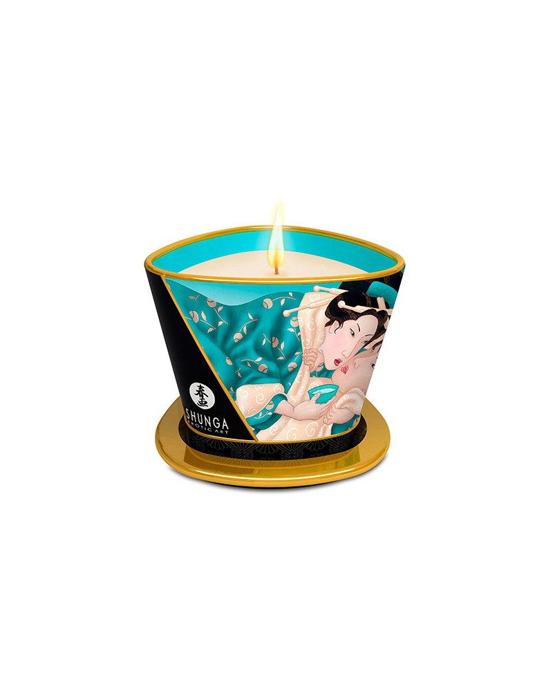 Bougie de massage Shunga ISLAND BLOSSOMS Fleurs des Iles 