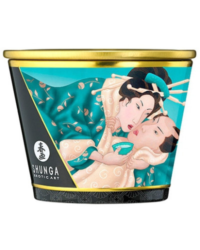 Bougie de massage Shunga ISLAND BLOSSOMS Fleurs des Iles 