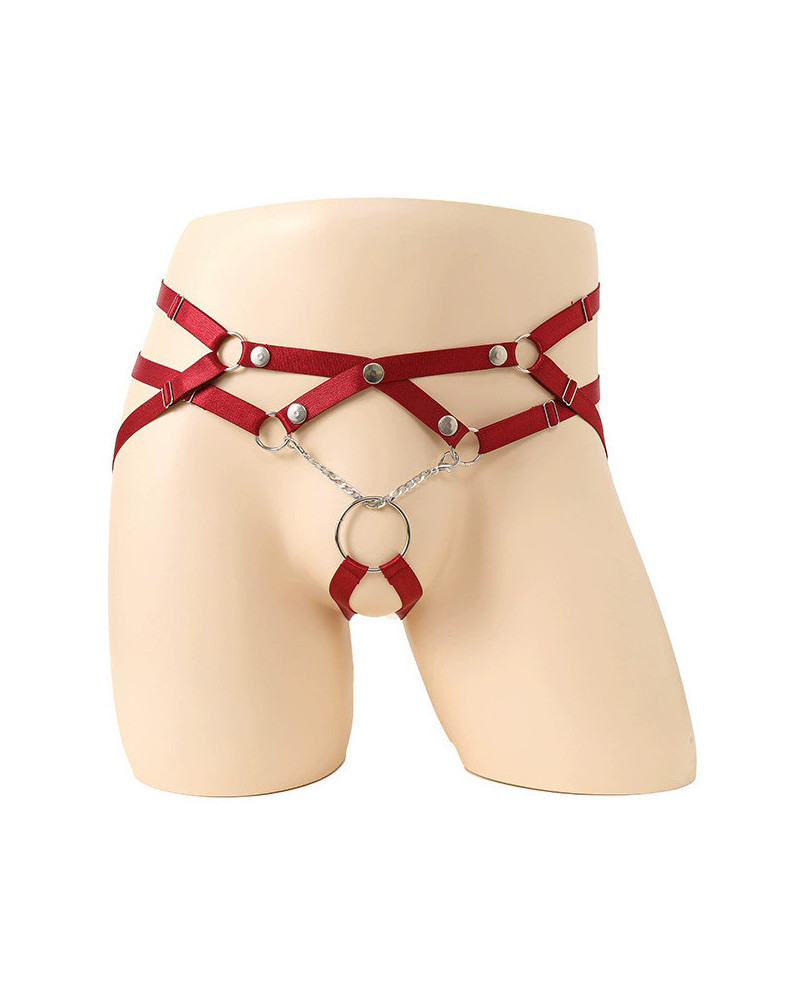 Jockstrap-Lanières Ring Passion Rouge 