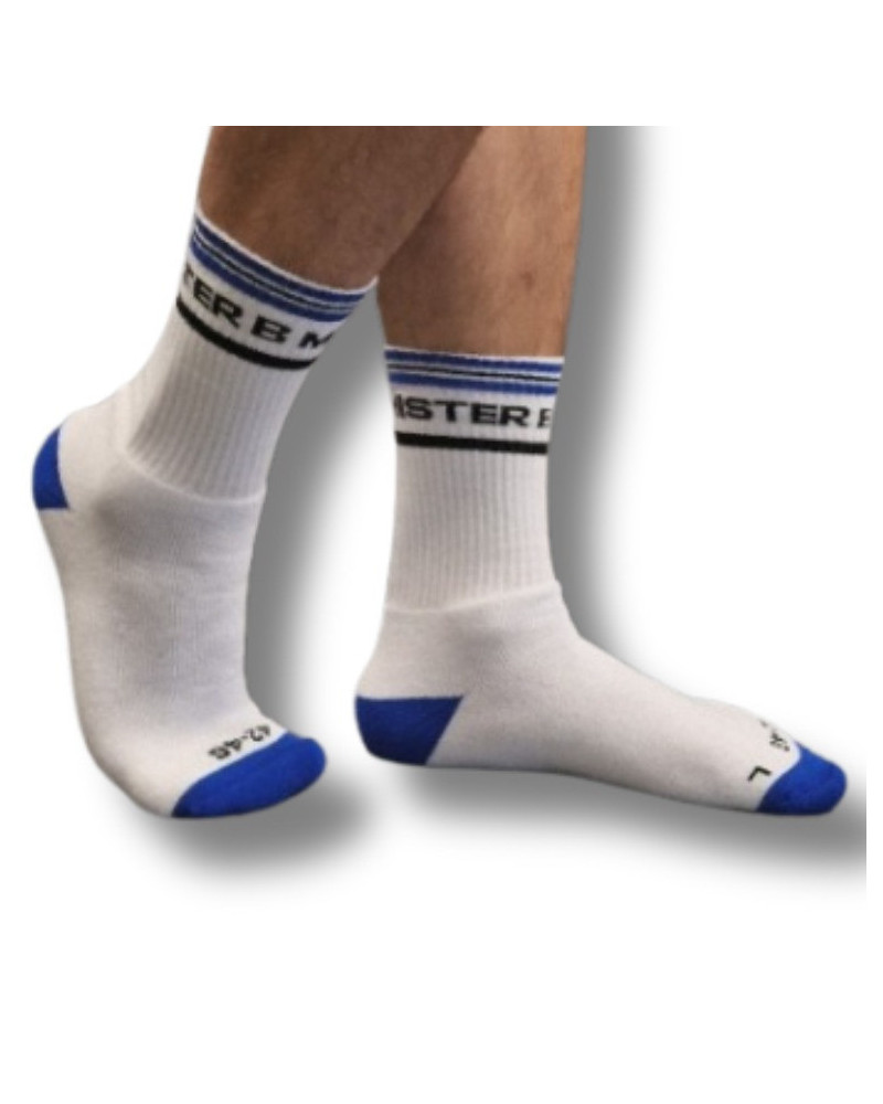 Chaussettes Fuck Me Blanc-Bleu 
