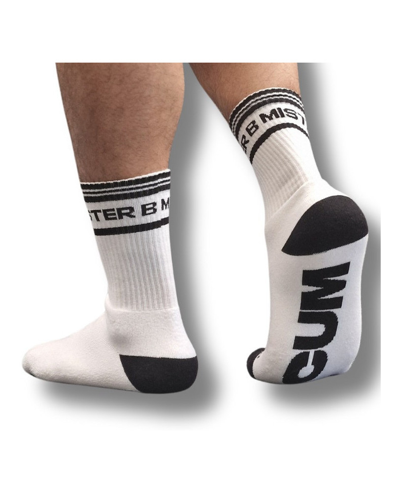 Chaussettes Cum Dump Blanches 