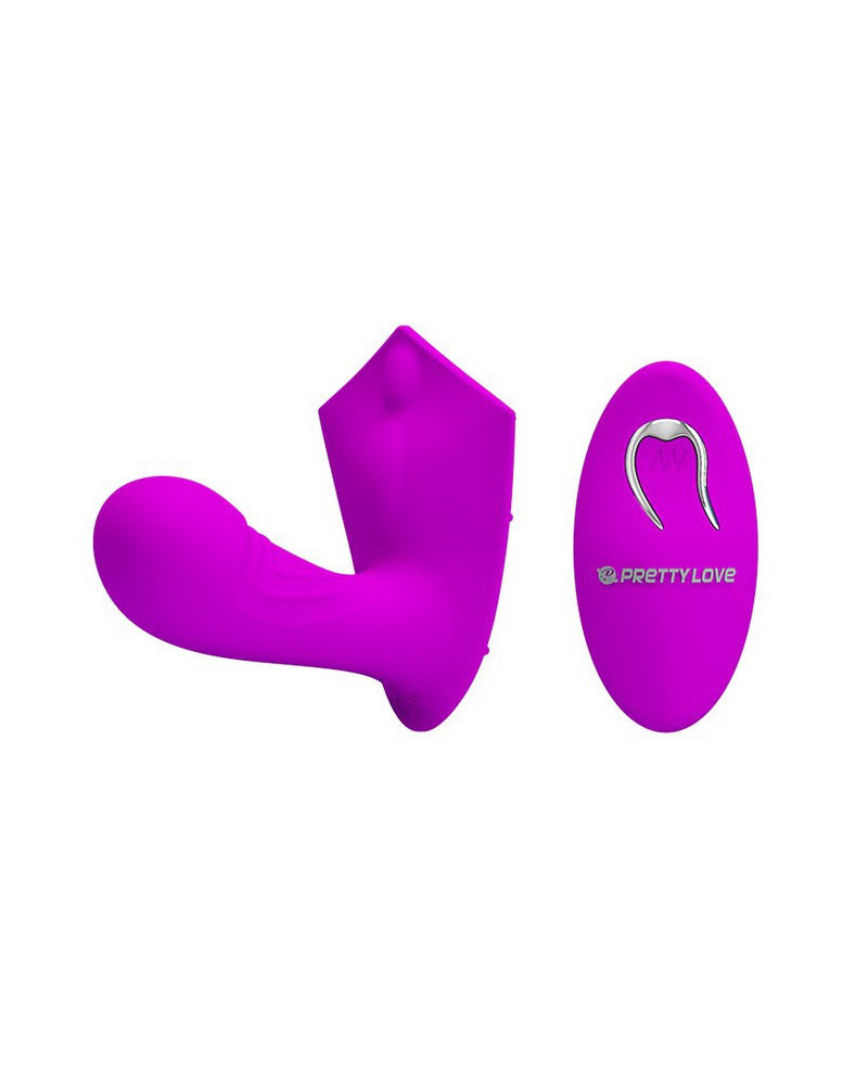 Double stimulateur Willie - Violet 