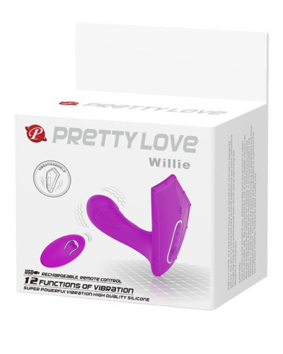 Double stimulateur Willie - Violet 