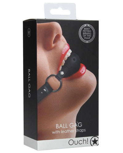 Bâillon Boule gag Strap Noir 