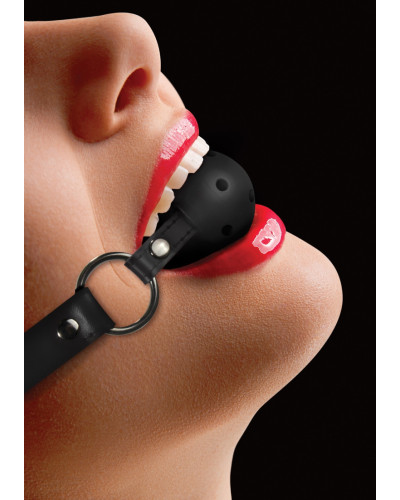 Bâillon Boule gag Strap Noir 