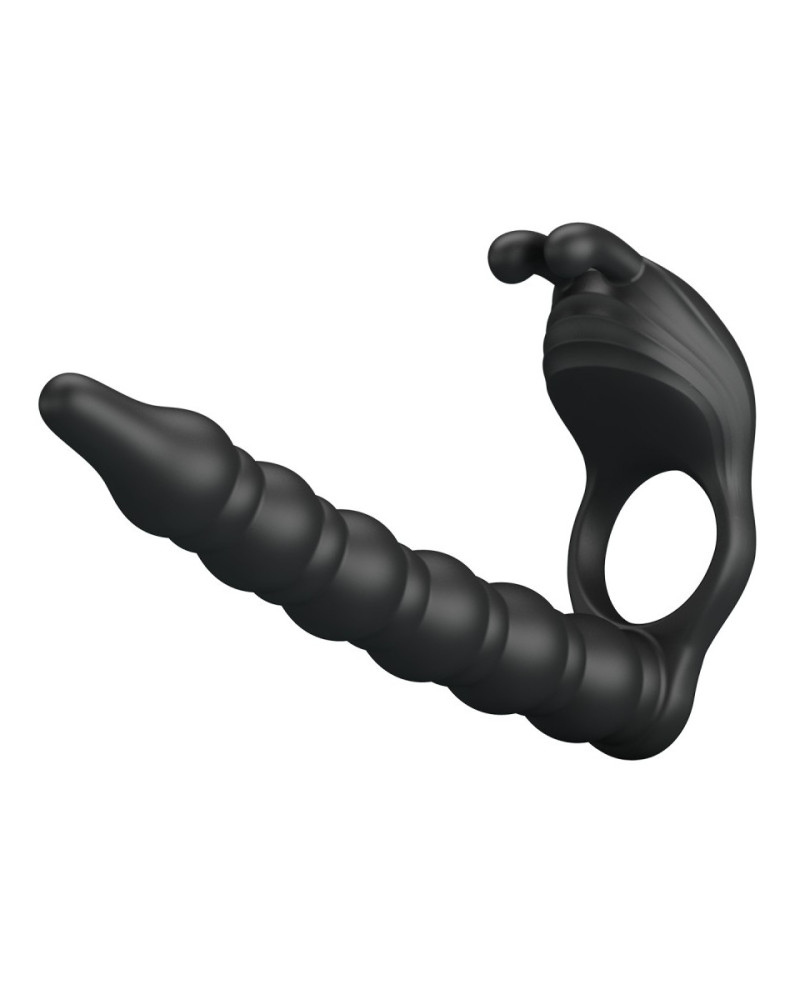 Gode Double pénétration Vibrant Blackney 14 x 2.2cm 