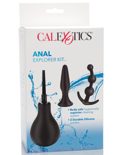 Kit Explorer Plairi Anal - Poire de lavement + plugs 
