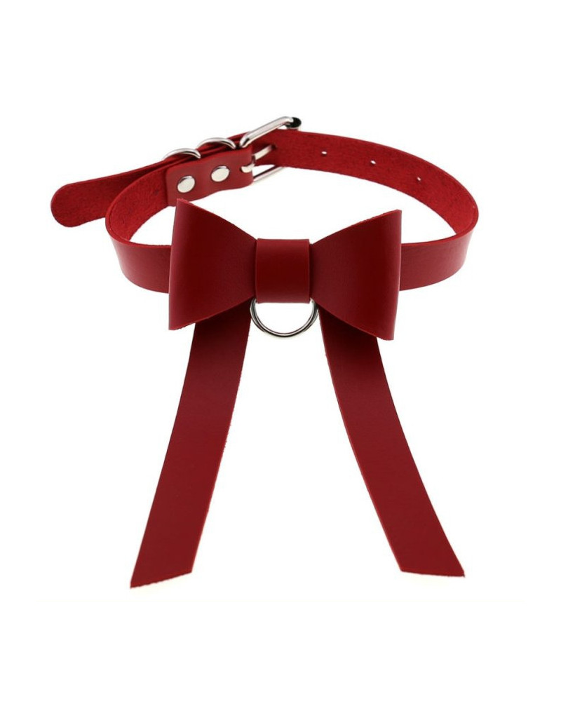 Ras de cou Bow Night Rouge 