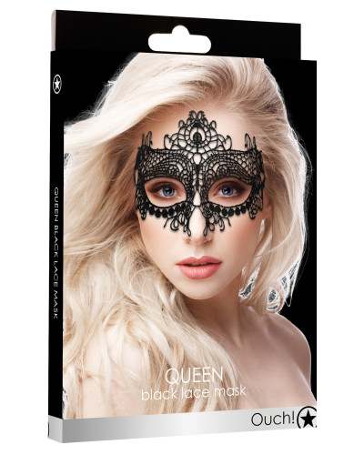 Masque Dentelle Queen Lace Noir 