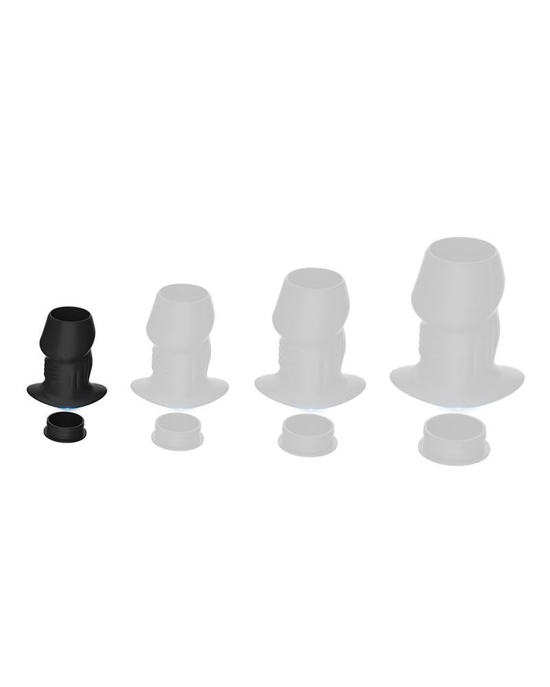 Plug Tunnel avec Bouchon Euhlo S 5 x 3.5cm Noir 
