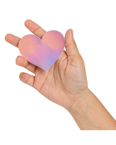 Cache-Tétons Wow boobs heart Bicolores 