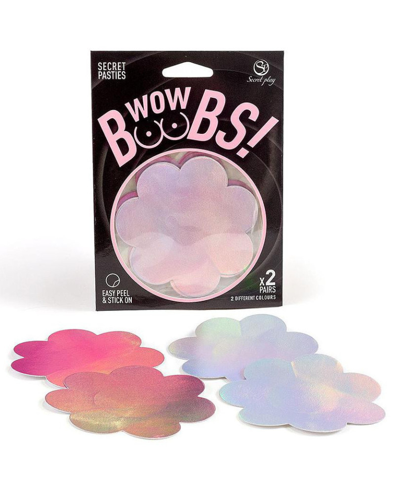 Cache-tétons Wow boobs flower 