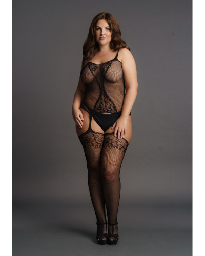Body Porte-Jarretelles FISHNET SUSPENSER Noir 