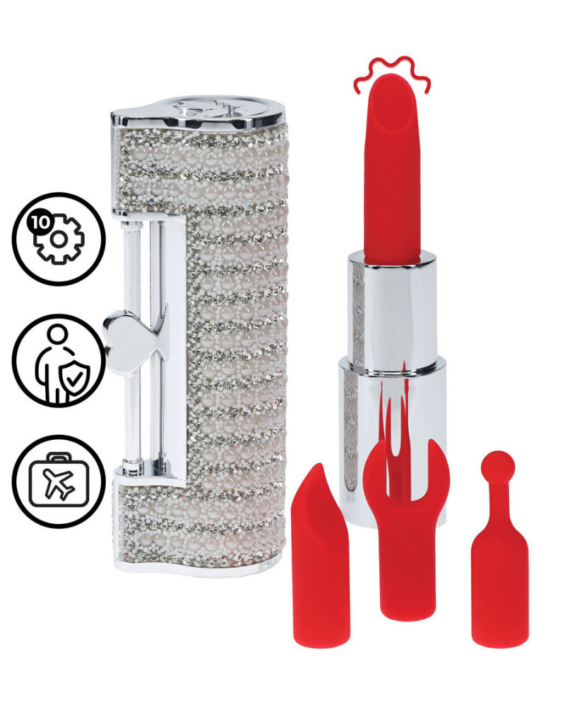 Mini Vibro + 4 embouts Angel Argent 