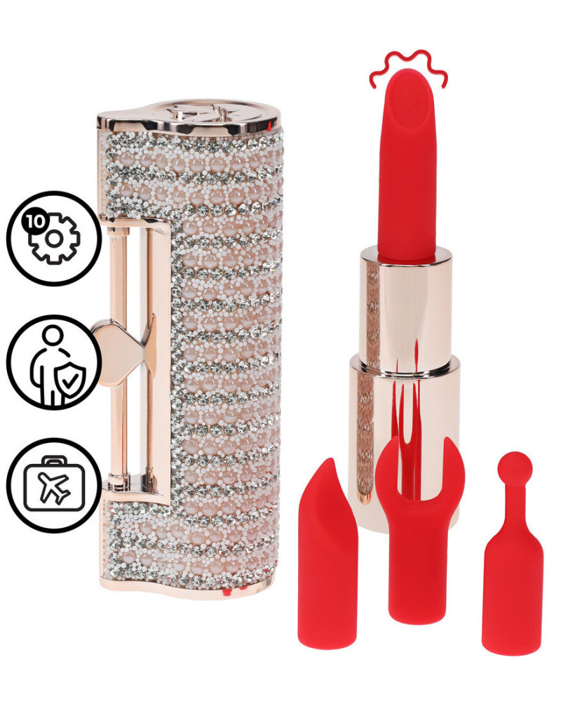 Mini Vibro + 4 embouts Angel Rose 