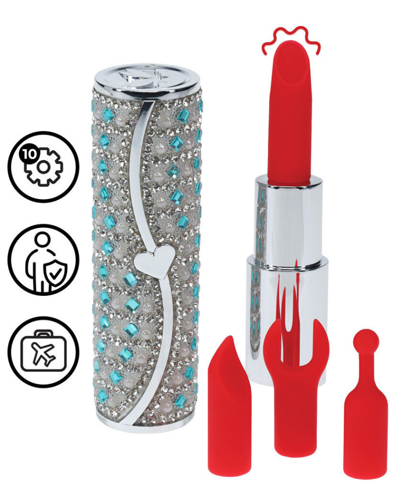 Mini Vibro + 4 embouts Tiffany Bleu 