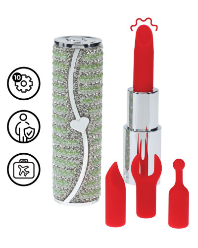 Mini Vibro + 4 embouts Candy Vert 