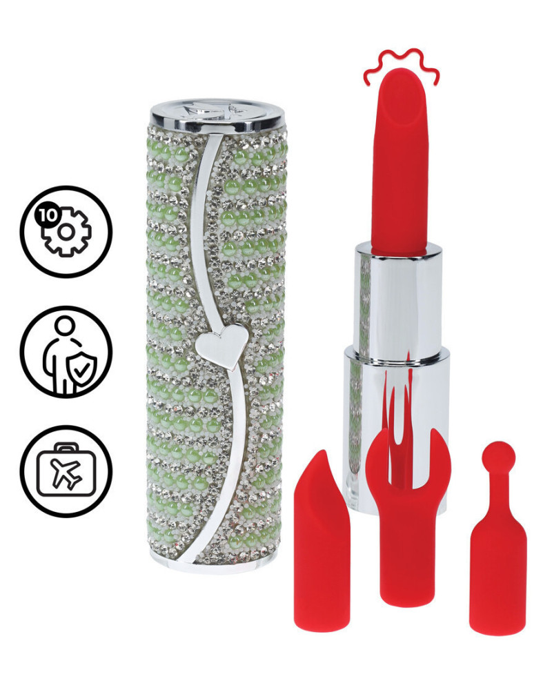 Mini Vibro + 4 embouts Candy Vert 
