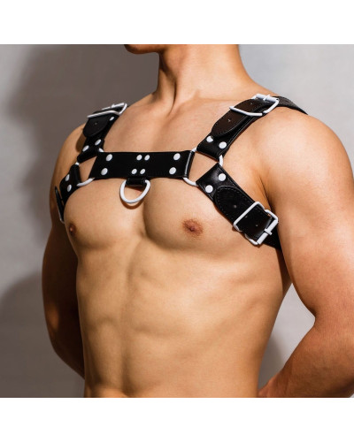 Harnais Fetish Oros Noir-Blanc Taille:TU Taille Unique