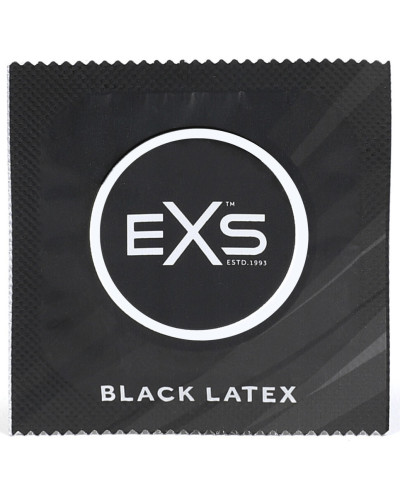 Préservatifs noirs Black Latex 54 mm x48 