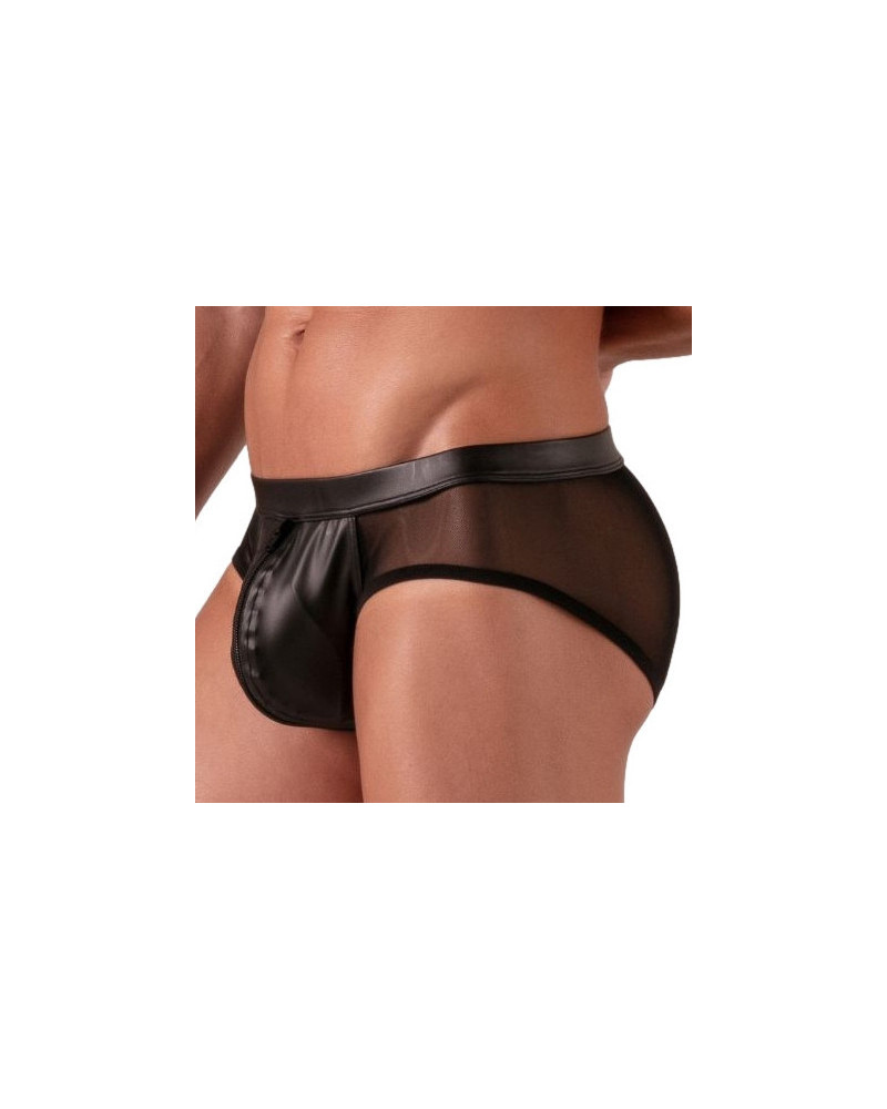 Slip avec zip Rebel Noir 