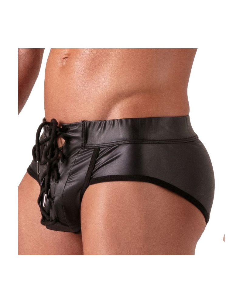 Slip avec lacets Bondage Noir 