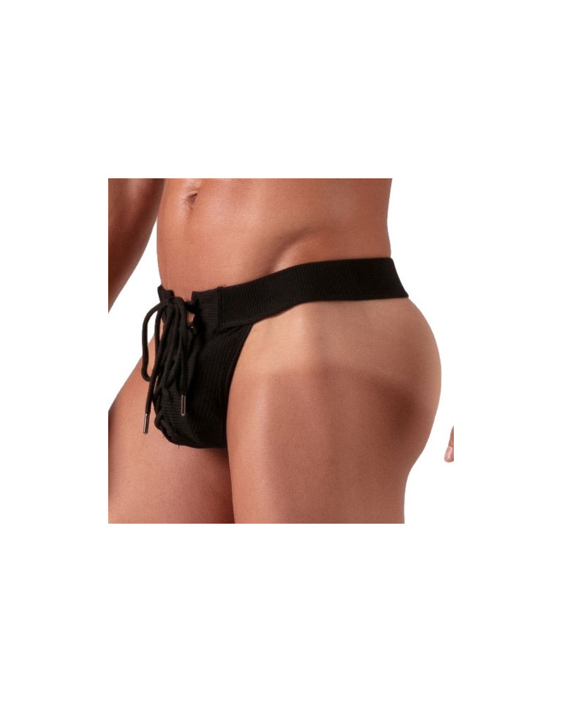 String avec lacets Laced Noir 