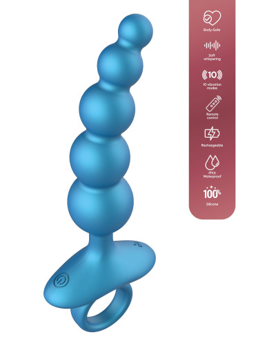 Plug vibrant Blueballs 12 x 3cm 