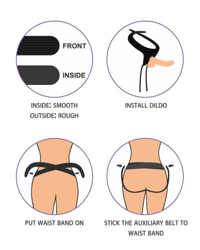 Gode ceinture Easy Strapon 17 x 4cm 
