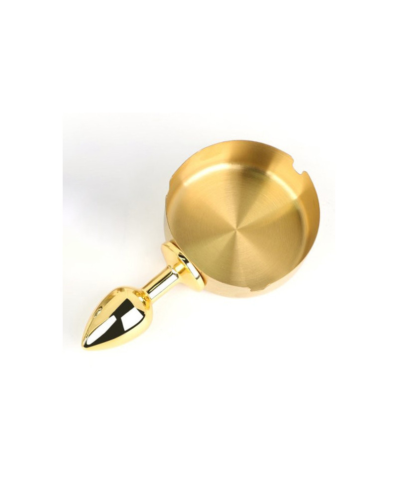 Plug métal Ashes round doré 6 x 2.5cm 