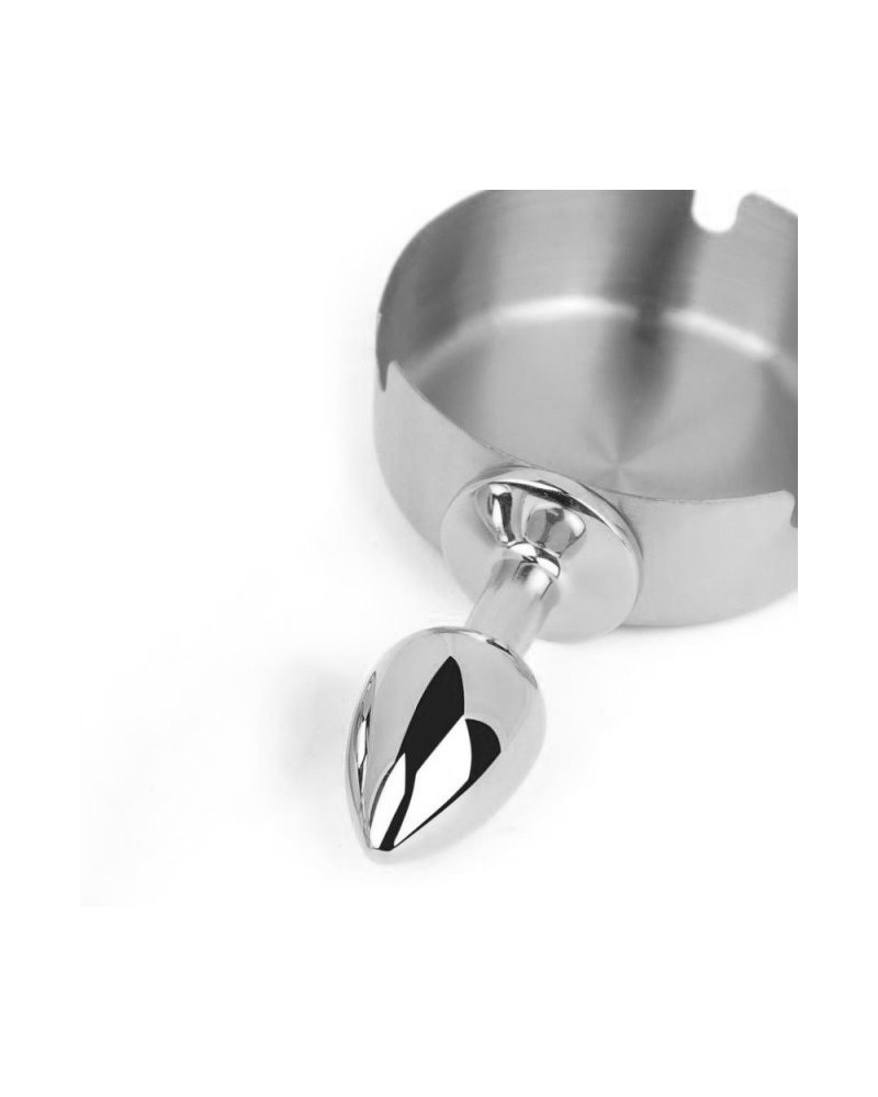 Plug métal Ashes round Argent 6 x 2.5cm 