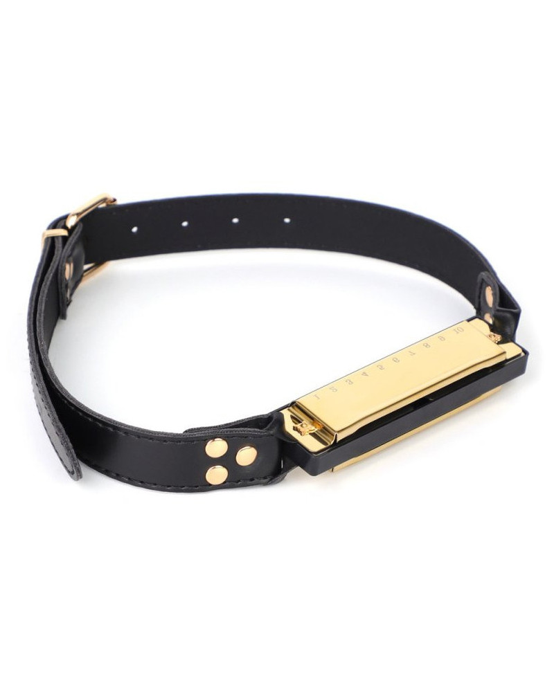 Bâillon harmonica Music gag Doré 