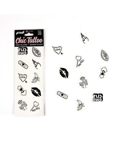 Set de 10 tatouages éphémères Candy Collection 