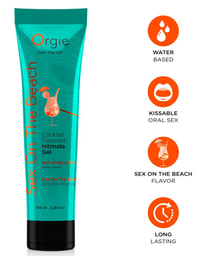 Lubrifiant Aromatisé Cocktail Sex On The Beach 100ml 