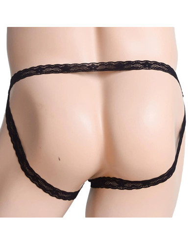 Jock avec Anneau Lacering Noir 