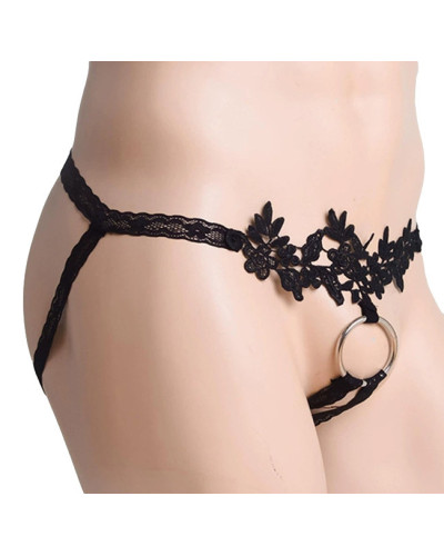 Jock avec Anneau Lacering Noir 