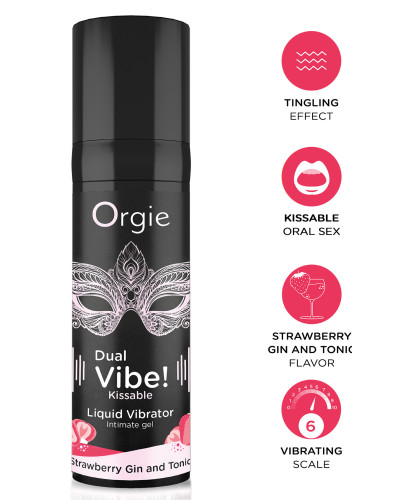 Gel Stimulant Dual vibe strawberry gin tonic 15ml 