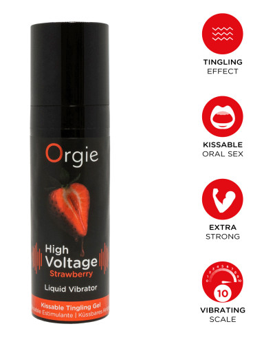 Gel vibrant High voltage Fraise 15ml 