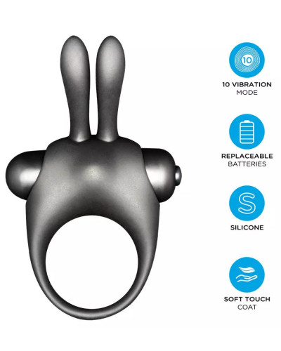 Coffret Cockring rabbit + Gel stimulant Sexy vibe! bunny 