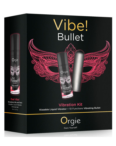 Coffret Bullet vibrant + Gel stimulant Dual vibe! bullet 