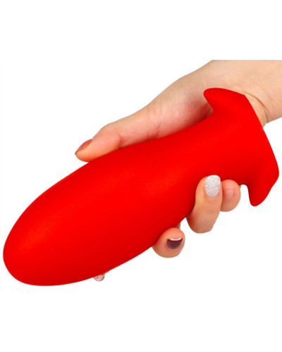 Plug silicone Saurus Egg S 10 x 4.5cm Rouge 