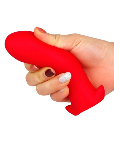 Plug silicone Saurus Egg S 10 x 4.5cm Rouge 