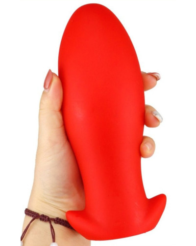 Plug silicone Saurus Egg S 10 x 4.5cm Rouge 